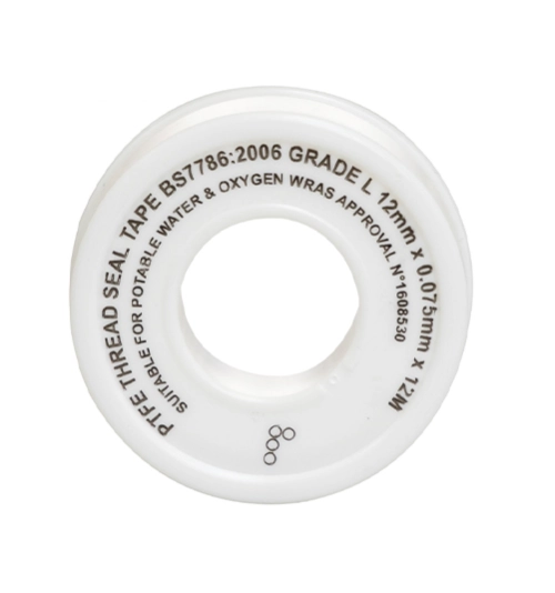 PTFE Tape, Thread Sealing Tape, White, 12mm x 12m 1