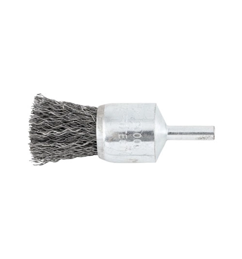24mm Crimped Wire Flat End De-carbonising Brush - 30SWG 1