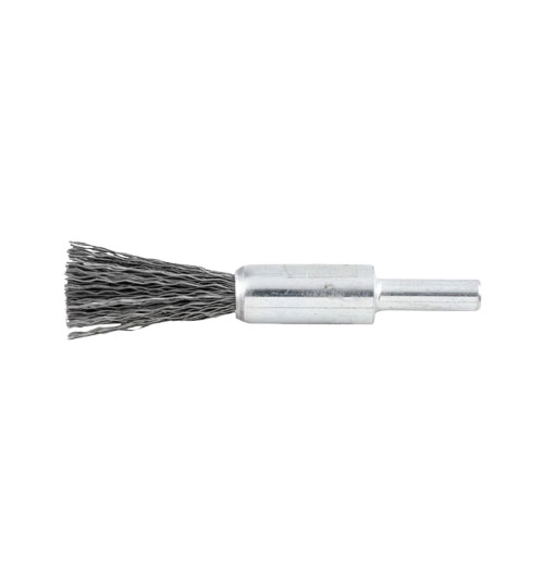 12mm Crimped Wire Flat End De-carbonising Brush - 30SWG 1
