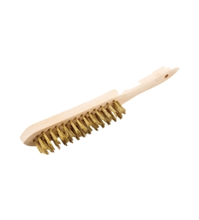 4ROW BRASS WIRE SCRATCH BRUSH