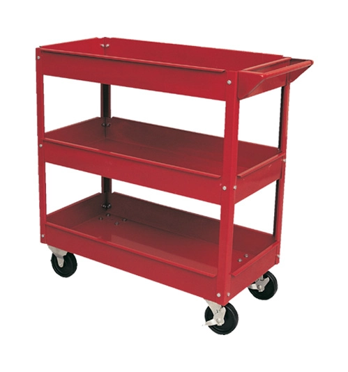 Tool Tray Trolley, Steel, 136kg, 2 x Braked Swivel Castors/2 x Swivel Castors, 737mm x 383mm x 663mm 1