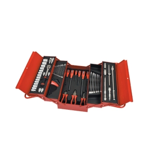 62 Piece General Purpose Tool Kit in Cantilever Tool Box
