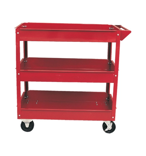 Tool Tray Trolley, Steel, 136kg, 2 x Braked Swivel Castors/2 x Swivel Castors, 737mm x 383mm x 663mm 2