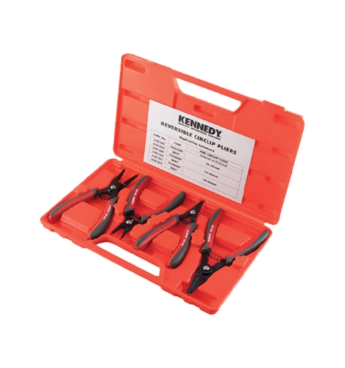 10-65mm Sprung Circlip Plier Set 4 Piece, Internal & External 1