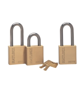 Keyed Padlock Keyed Different Brass Gold 50mm Width Weatherproof