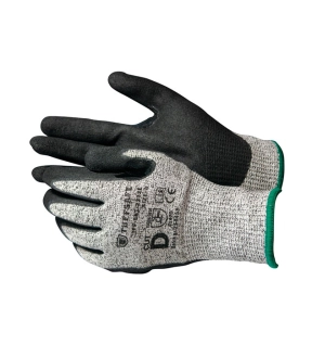 Cut Resistant Gloves GreyBlack Nitrile Palm HPPE Liner EN388 2016 4 X 4 2 D Size 9