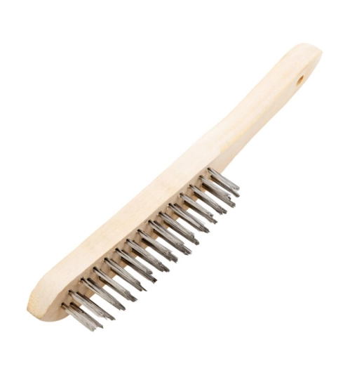 4-ROW STAINLESS STEEL WIRE SCRATCH BRUSH 1