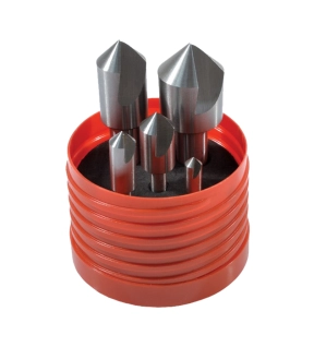 Countersink Set Countersink Straight Shank Set of 5 High Speed Steel Uncoated