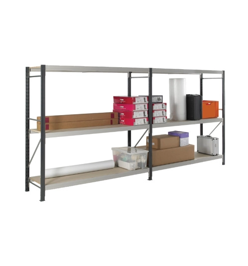 Heavy Duty Shelving Extension Bay, 3 Shelves, 1800mm x 1800mm x 750mm, Grey 1