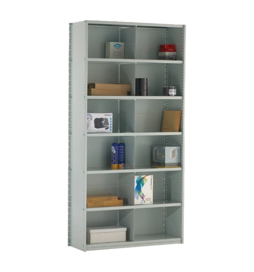 Stormor Standard Duty Shelving, 6 Shelves, 70kg Shelf Capacity, 1850mm x 900mm x 300mm, Grey 1
