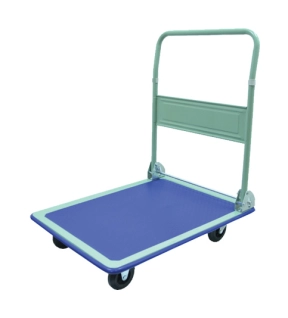 Folding Trolley PlasticSteel 300kg 2 x Swivel CastorsFixed Castors 610mm x 140mm x 910mm