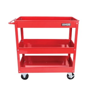 Tool Tray Trolley Steel 136kg 2 x Braked Swivel Castors2 x Swivel Castors 737mm x 383mm x 663mm