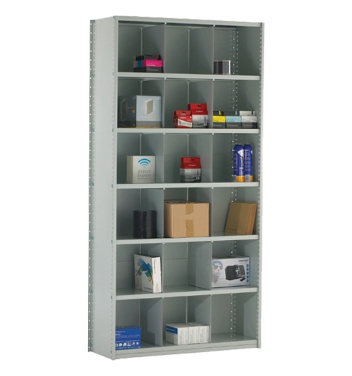 Stormor Standard Duty Shelving Extension Bay, 6 Shelves, 70kg Shelf Capacity, 1850mm x 900mm x 300mm, Grey 1