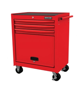 Roller Cabinet Workshop Range Red 3 Drawers H 724mm x W 459mm x L 678mm
