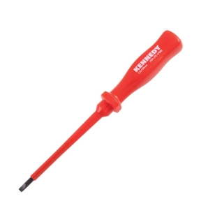 Insulated Electricians Screwdriver Slotted 4mm x 100mm