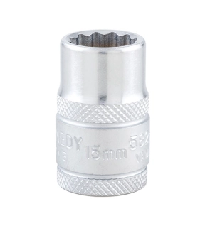 12in Drive BiHexagon Socket 15mm Metric 12 Point