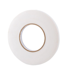 Mounting Tape Foam White 12mm x 15m