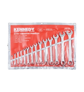 Metric Combination Spanner Set 6  32mm Set of 14 Chrome Vanadium Steel