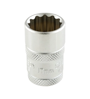 12in Drive BiHexagon Socket 17mm Metric 12 Point