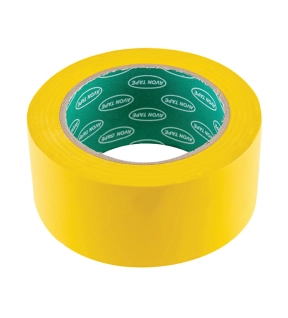 Adhesive Hazard Tape PVC Yellow 50mm x 33m