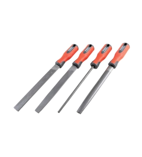 250mm 10 4 Piece Second Cut Engineers File Set With Handles
