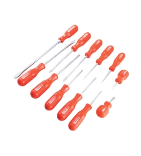 HiGrip FlaredPhillipsPozi Screwdriver Set Set of 12