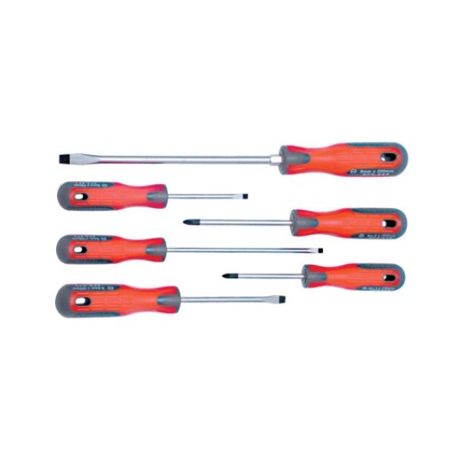 Pro-Torq, Flared/Parallel/Phillips, Screwdriver Set, Set of 6 1