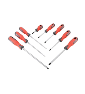 ProTorq FlaredParallelPhillipsPozi Screwdriver Set Set of 8