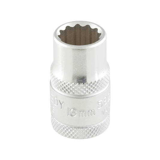 1/2in. Drive, Bi-Hexagon Socket, 13mm, Metric, 12 Point 1