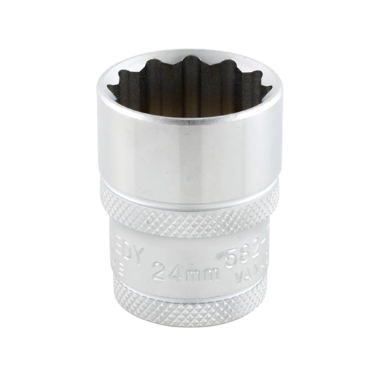 1/2in. Drive, Bi-Hexagon Socket, 20mm, Metric, 12 Point 1