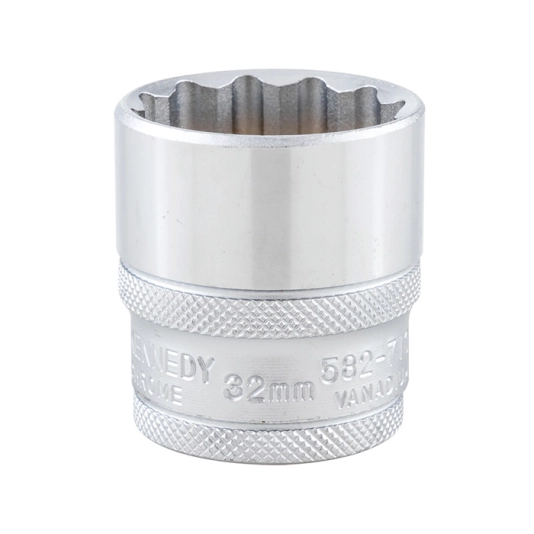 1/2in. Drive, Bi-Hexagon Socket, 32mm, Metric, 12 Point 1