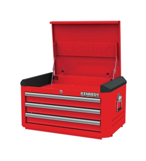 Tool Chest Industrial Range Red 3 Drawers H 375mm x W 461mm x L 706mm