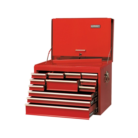 Tool Chest, Classic Range - Extra Wide, Red, 12 Drawers, (H) 490mm x (W) 445mm x (L) 690mm 1