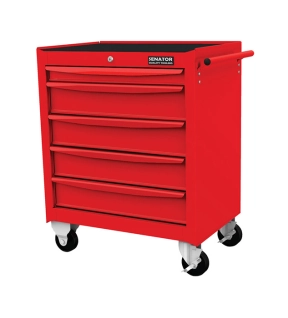 Roller Cabinet Workshop Range Red 5 Drawers H 724mm x W 459mm x L 678mm