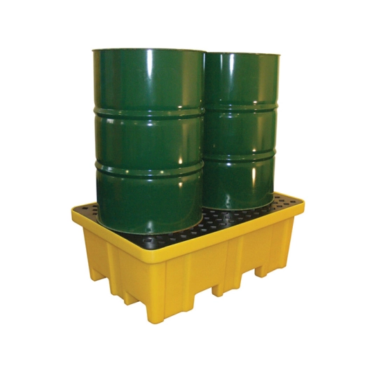 Spill Pallet for 2-Drum with 4-Way Entry 1