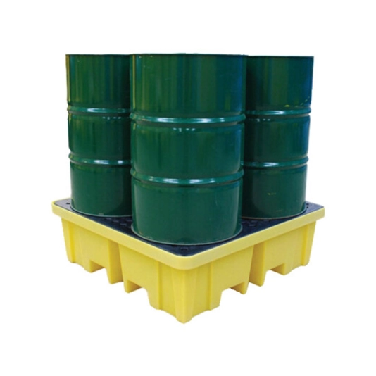 Spill Pallet for 4-Drum with 4-Way Entry 1
