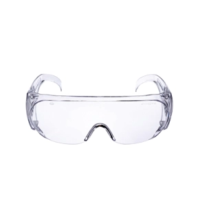 Safety Glasses Clear Lens HalfFrame Black Frame High Temperature ResistantImpactresistantUVresistant