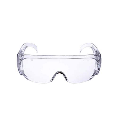 Safety Glasses, Clear Lens, Half-Frame, Black Frame, High Temperature Resistant/Impact-resistant/UV-resistant 1