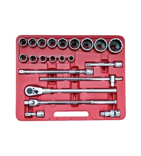 34in Socket Set ImperialMetric Set of 22