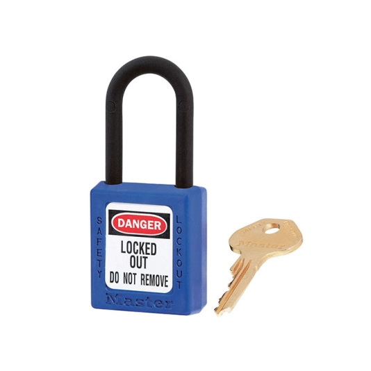 Master Lock 406BLUE (38mm) Thermoplastic Safety LOTO 1