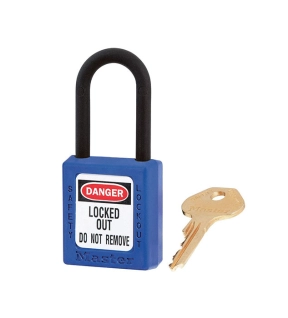 Master Lock 406BLUE 38mm Thermoplastic Safety LOTO