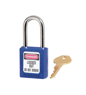 Master Lock 410BLUE 38mm Thermoplastic Safety LOTO