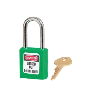 Master Lock 410GREEN 38mm Thermoplastic Safety LOTO