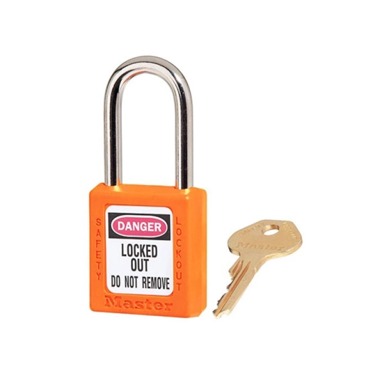 Master Lock Gembok Safety 410KAORG – 38mm Thermoplastic (LOTO) 1
