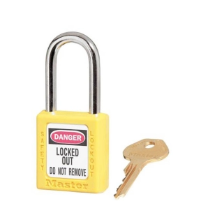 Master Lock 410YELLOW 38mm Thermoplastic Safety LOTO