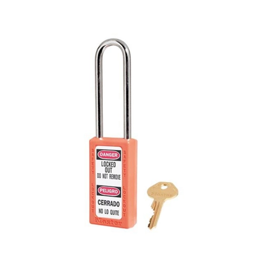 Master Lock 411KALTORJ Thermoplastic 1-1/2in (38mm), Leher Panjang (LOTO) 1