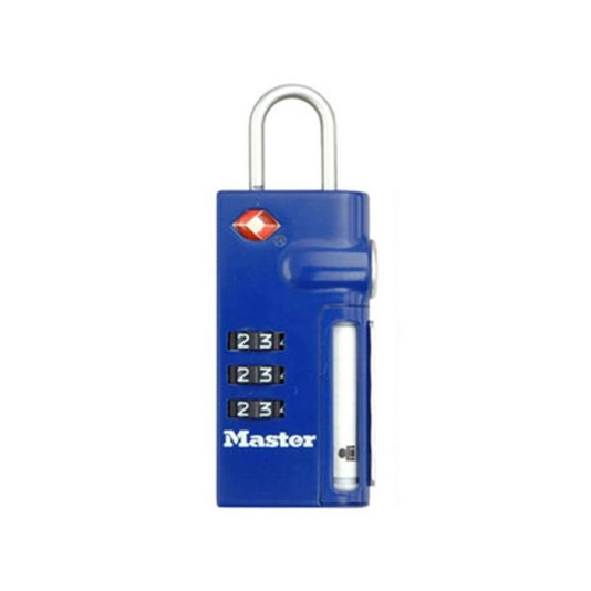 Travel Master Lock 4693DBLU TSA 32mm + tag identifikasi – Biru 1