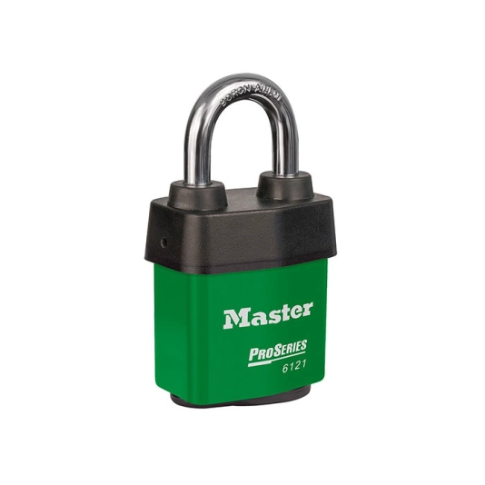 Master Lock 6121GRN ProSeries? Body Laminated ? 2-1/8in (54mm) 1
